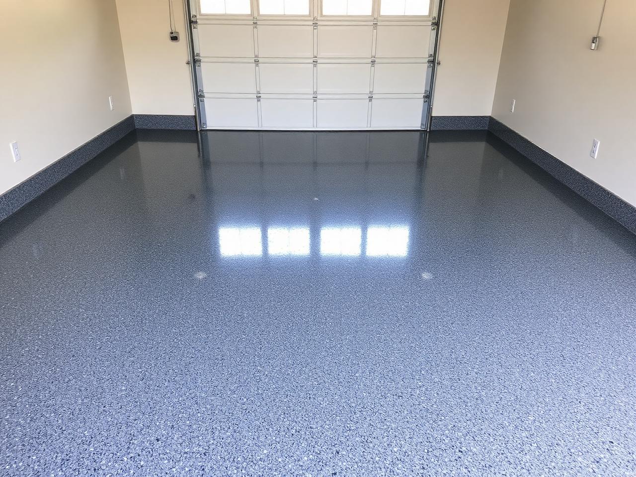 Epoxy garage floor — Paramus — after