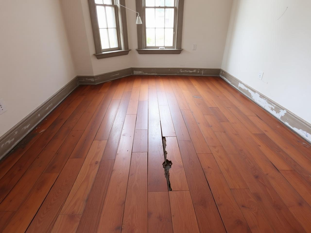 Solid hardwood — Westchester — before