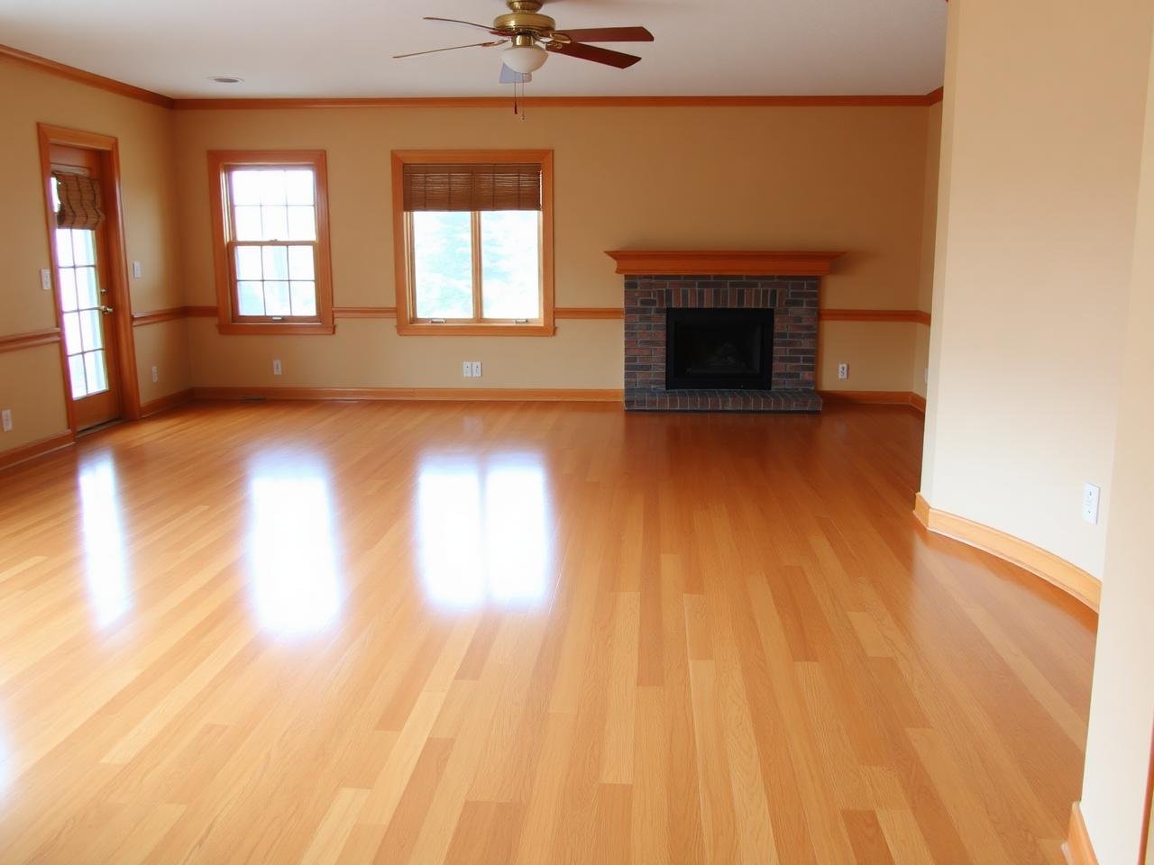 Living room refinishing — Bergen County — after