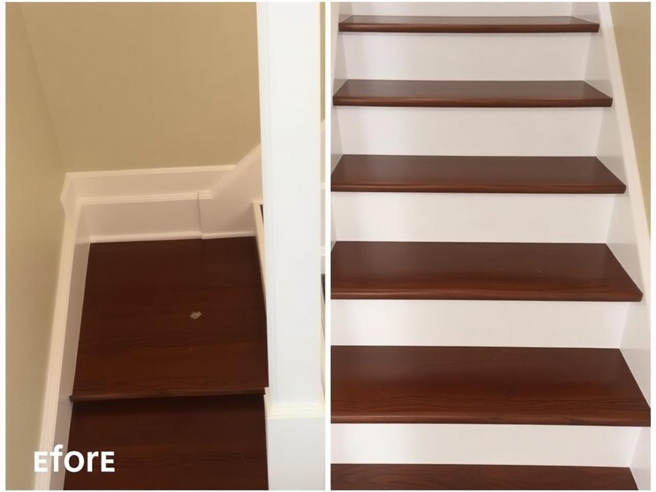 Stair sanding — Hoboken brownstone — after